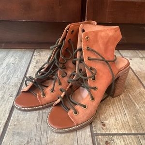 Free People Jeffery Campbell Lace Up Leather Heels